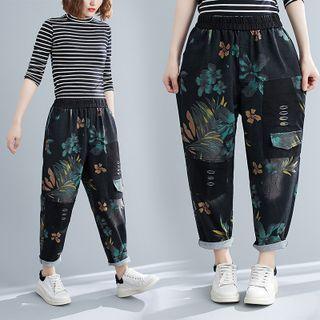 Floral Baggy Jeans