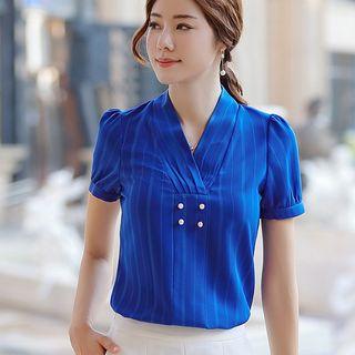 Plain Short-sleeve Shirt / Pencil Skirt / Dress Pants