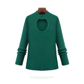 Cut Out Mock-neck Sweater