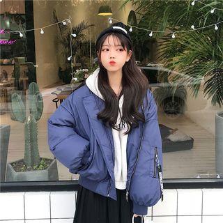 Embroidered Loose-fit Padded Jacket