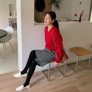 Herringbone Woolen Bermuda Shorts