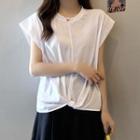 Cap-sleeve Knot T-shirt