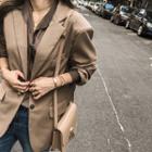 Padded-shoulder Blazer