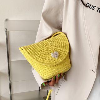 Knit Flap Bucket Bag