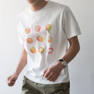 Apple Print Short-sleeve Tee