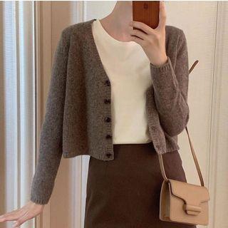 Cropped Cardigan / Midi Skirt