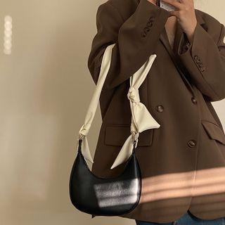 Two Tone Crossbody Bag Black - One Size