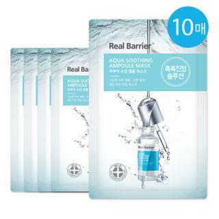 Real Barrier - Aqua Soothing Ampoule Mask Set 10pcs 28ml X 10pcs