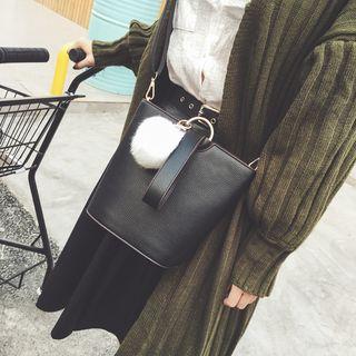 Bucket Bag With Pom Pom Charm