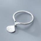 925 Sterling Silver Shell Dangling Ring
