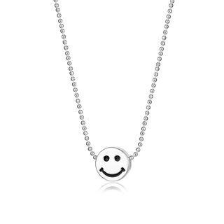 Smiley Necklace Silver - One Size