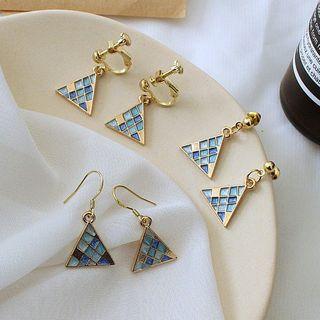 Glaze Triangle Drop Earring