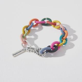 Contrast Color Chain Bracelet