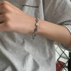 Smiley Face Bracelet Sl0276 - Silver - One Size