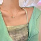Bow Pendant Alloy Choker My34015 - Gold - One Size