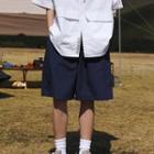 Wide Leg Shorts / Elbow-sleeve Shirt