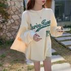 Lettering Pullover Milky Yellow - One Size