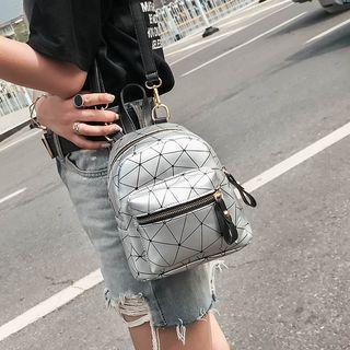 Geometry Patterned Backpack