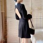 Cutout-back Blazer Dress