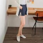 Tie-side Denim Shorts