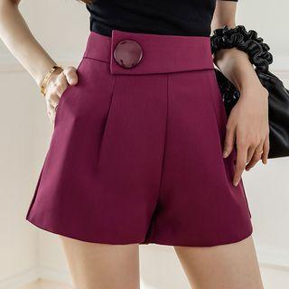 Asymmetrical Wide Leg Dress Shorts