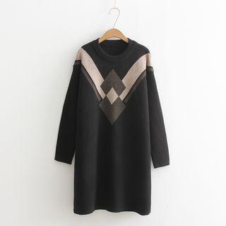 Panel Long Sweater