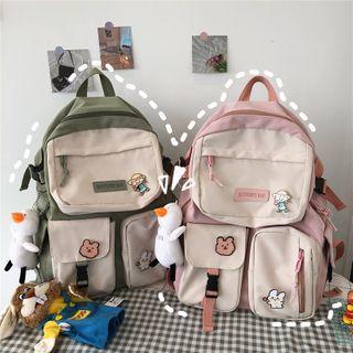 Cartoon Paneled Backpack