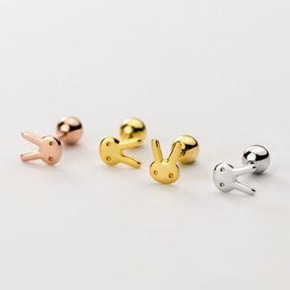 Rabbit Sterling Silver Through & Through Earring