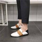 Color-block Buckled Loafers