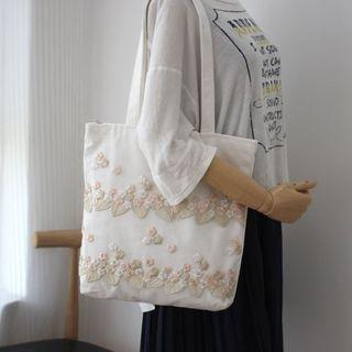 Lace Canvas Tote Bag