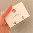 Sterling Silver Chinese Stud Earring