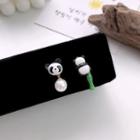 Alloy Panda Earring 1 Pair - One Size