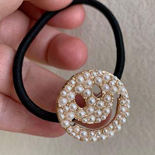 Smile Face Hair Tie As Shown In Figure - One Size