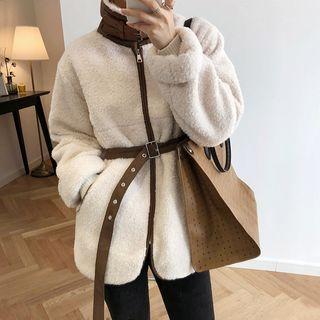 Faux-shearling Zip Jacket