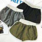Glittered High-waist Loose-fit Shorts