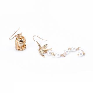 Asymmetric Bird Earring / Clip-on Earring
