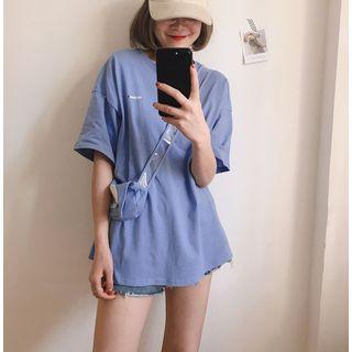 Set: Elbow-sleeve T-shirt + Crossbody Bag