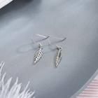 925 Sterling Silver Leaf Dangle Earring 1 Pair - Es713 - One Size