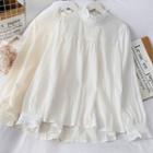 Stand-collar Loose Blouse