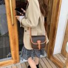 Mini Buckled Flap Crossbody Bag