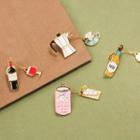 Metal Drinks Dangle Brooch (various Designs)