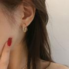 Layered Open Hoop Earring Eh0765 - 1 Pair - Gold - One Size