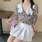 Doll Collar Floral Top