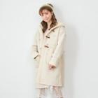 Hooded Toggle Loose-fit Coat