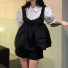Puff-sleeve Shirt / Flowy Camisole Top / Shorts
