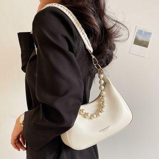 Plain Faux Pearl Crossbody Bag