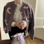 Moon Print Cardigan