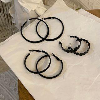 Alloy Hoop Earring / Open Hoop Earring