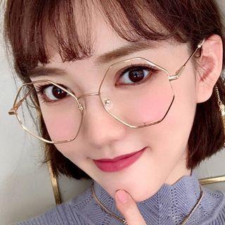 Geometric Metal Eyeglasses