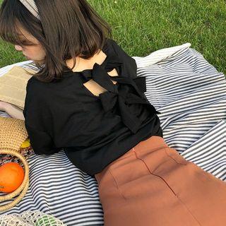 Tie-back Short Sleeve Top